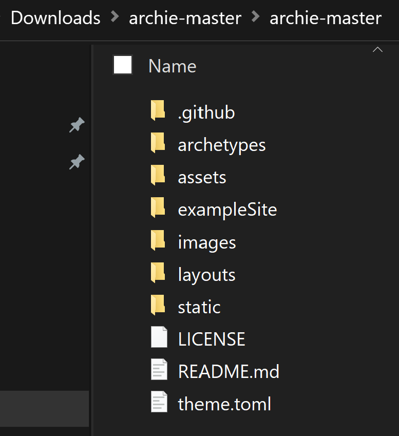 archie-master Contents